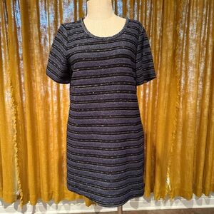 Sequined and gold thread dress